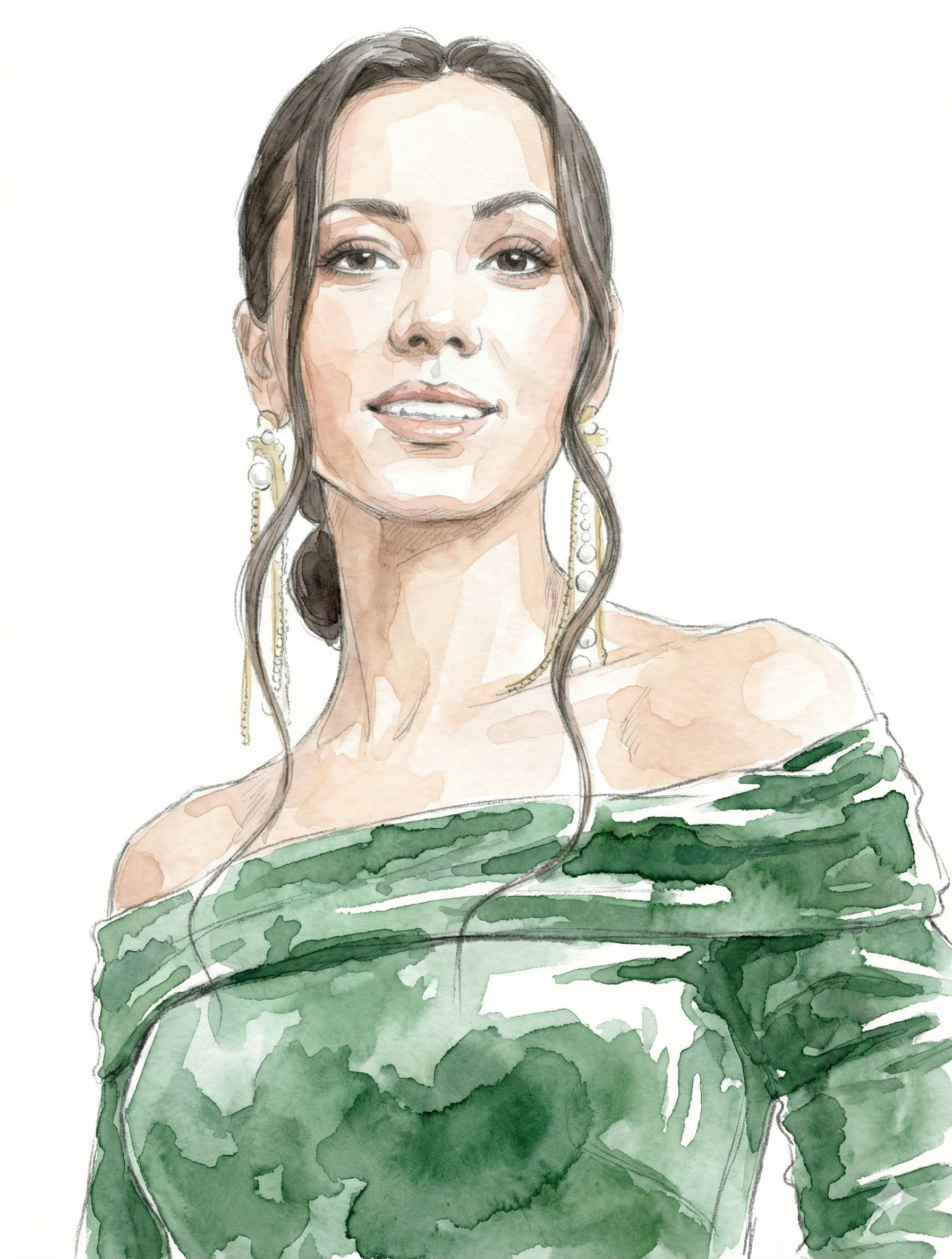 Portrait aquarelle IA